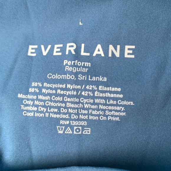 Everlane Women's Teal Active Leggings Size Large Soft Performance Leggings - Picture 5 of 6